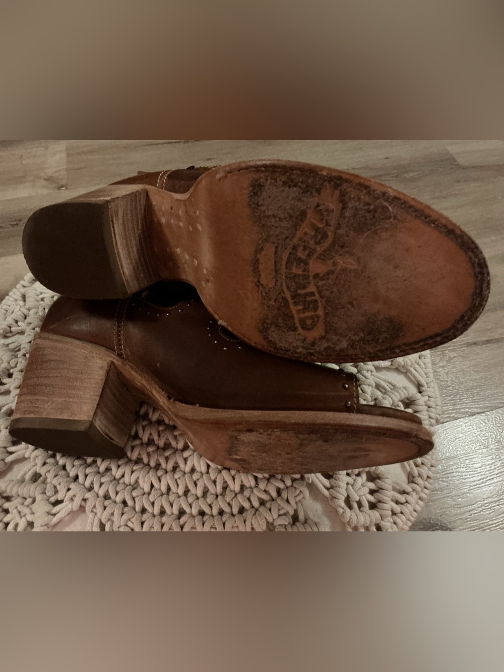 Freebird by Steven Cosmic Studded Leather Sandals Size 8 Brown | Made in Mexico - Picture 9 of 15